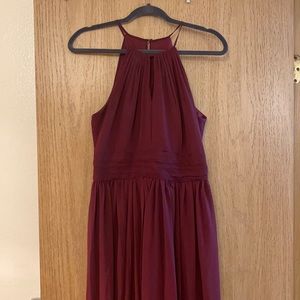 Levkoff Bridesmaid Dress - Wine (Size 10)